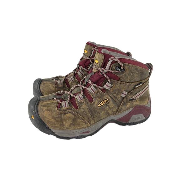 Keen Detroit Utility Women's Steel Toe Hi Boot US 9 M Brown Leather Boots - Picture 1 of 12